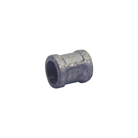Southland Pipe Fittings, Galvanized Coupling With Stop, 3/8-In. 511-202HN
