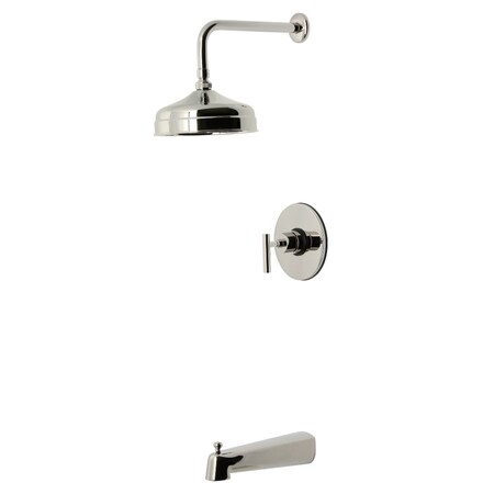 Kingston Brass Single-Handle Pressure Balanced Tub and Shower Faucet, Polished Nickel KB6336CML