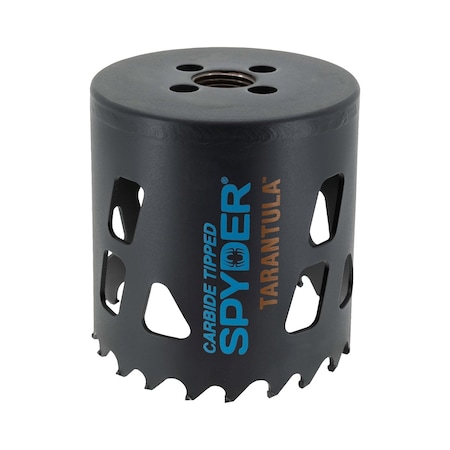 Spyder RCE Hole Saw, Tarantula, Metal Cutting Carbide, 2-9/16'' 600910CF