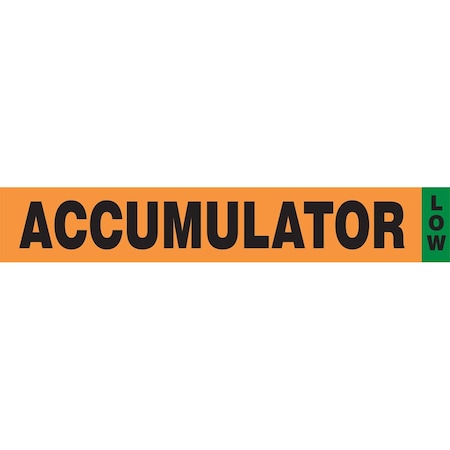 Accuform IIAR COMPONENT MARKER ACCUMULATORLOW RAC730