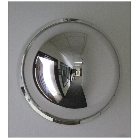 Fred Silver Full Dome Safety Mirror, Polycarbonate, 26 in, No Backing, 360  Degrees Viewing Angle PC-DOME-26