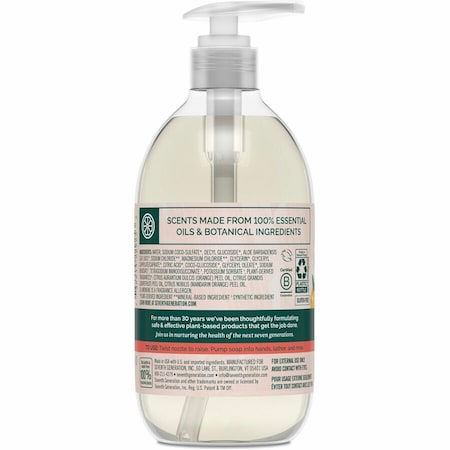 Seventh Generation Hand Wash, Orange SEV22925