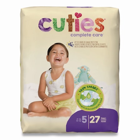 Cuties Premium Jumbo Diapers, Size 5, Over 27 lbs, 108PK CR5001