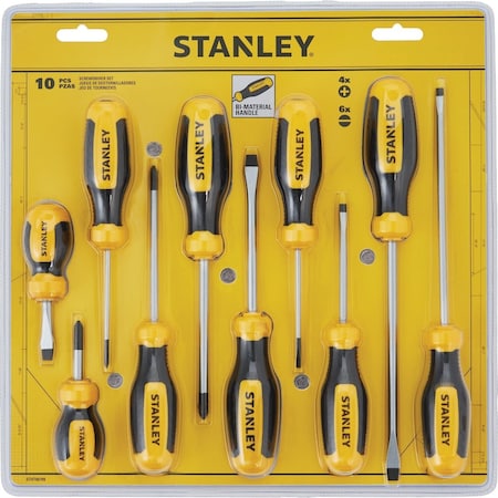 Stanley Phillips & Slotted Screwdriver Set, 10-Piece STHT60799