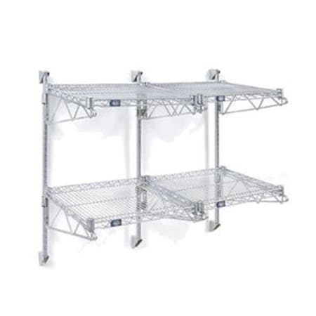 Nexel 18 in. Adjustable Single Shelf Bracket, Chrome PS18C