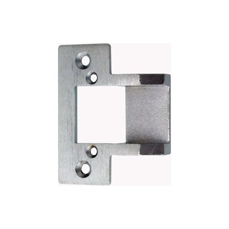 Trine Access Technology 3000 Faceplate 2-3/4in x 1-1/8in with Extended Ramp (Adds 3/8in), T-Strike, Satin Chrome 234X375-26D
