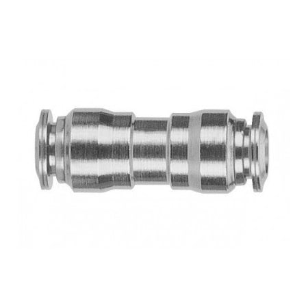 Usa Industrials Push to Connect Tube Fitting - Stainless Steel - Union - 8mm Tube OD ZUSA-TF-PTC-SS-148