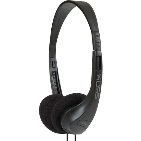 Koss PORTABLE LIGHTWEIGHT HEADPHONE ADJ HEADBAND 4FT CORD 100-16000HZ TM602