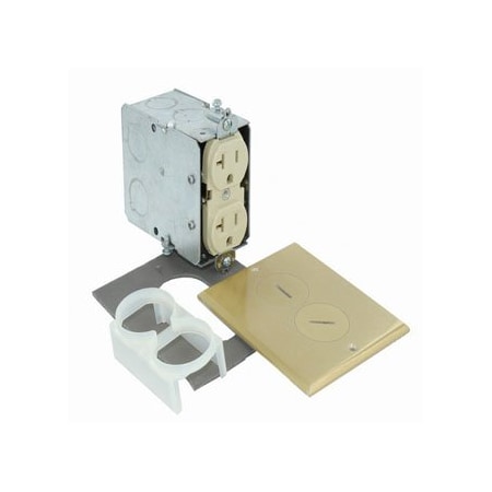 Leviton Commercial Grade Floor Box 15 Amp, 125 Volt 25349-FBA
