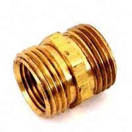 Plumb Pak Hose Adapter, 3/4 x 3/4 x 1/2 in, MHT x MIP x FIP, Brass, For: Garden Hose PP850-61