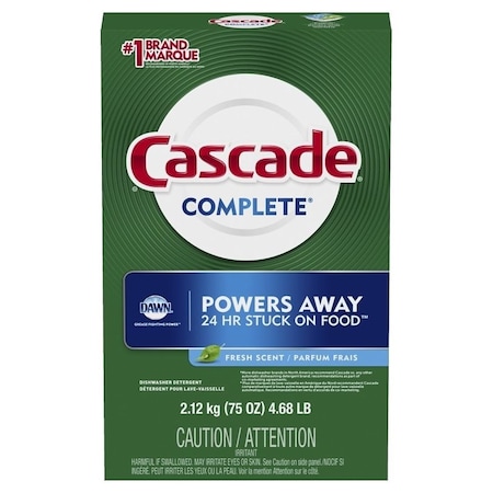 Cascade Dishwasher Detergent, 75 oz, Powder, Scented, White 33836