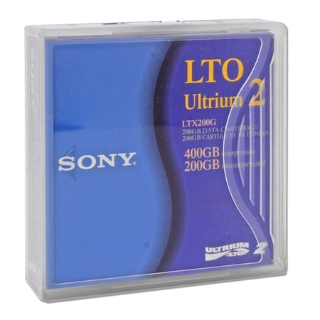 Sony LTO Ultrium Tape Cartridge, 200GB/400GB Capacity LTX200G