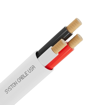 Syston Cable Technology 18/3 Fire Alarm Security Cable, 100% Stranded Copper, Plenum CMP Unshielded, Low Voltage Use, 100 ft 5613-100WH