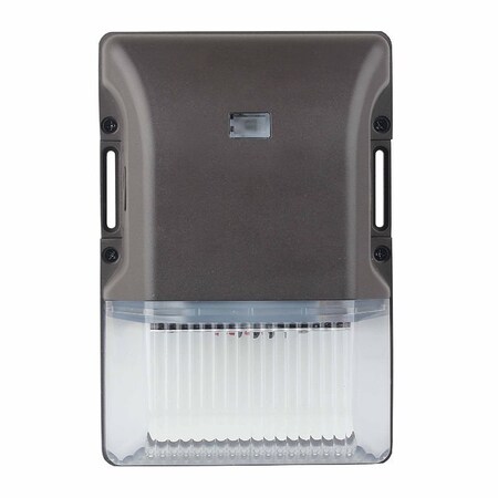 Westgate MODERN LED SMALL NON-CUTOFF WALL PACK WITH PHOTOCELL, 20W, 5000K, Dark Bronze LESW-20W-50K-P