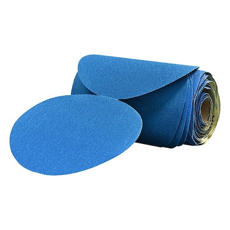3M Blue Abrasive Disc Roll, Ceramic, 220 Grit, Coated Type, 321U 7100098236
