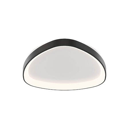 Dals Lighting Pyra 22'' 5CCT LED Flush Mount, Black TRFM22-CC-BK