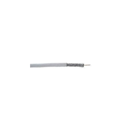 Cable Wholesale RG6U 18 AWG Dual Shield, Pure Copper, 3 GHz, Solid Core, CM, Pullbox, White, 1000 foot 10X4-3091TH