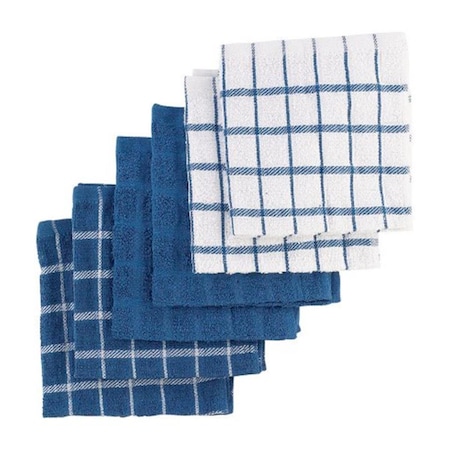 Ritz 92424 Terry Cotton Dish Cloths Towel Blue, 2PK 6283402