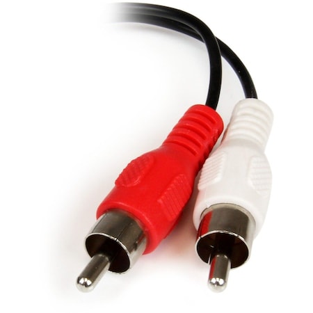 Startech.Com 6in Stereo Audio Cable - 3.5mm Female to 2x RCA Male - RCA to AUX Y Cable - 1x 3.5mm F, 2x RCA MUFMRCA