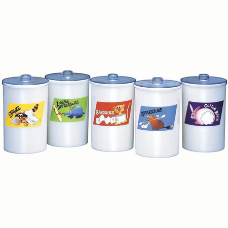 Jorgensen Laboratories Sundry Jar w/Cartoon Characters J0619C