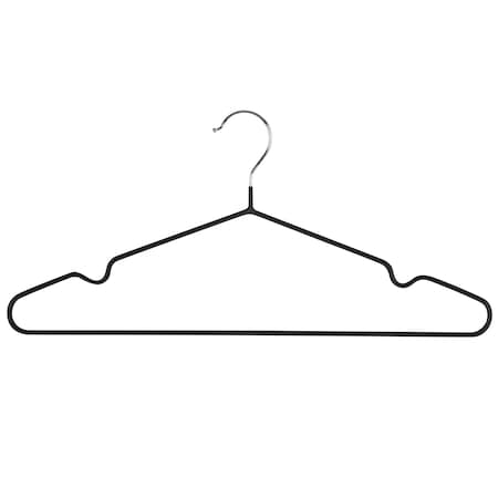 Simplify 12 Pack Metal Hangers in Black 23271-BLACK