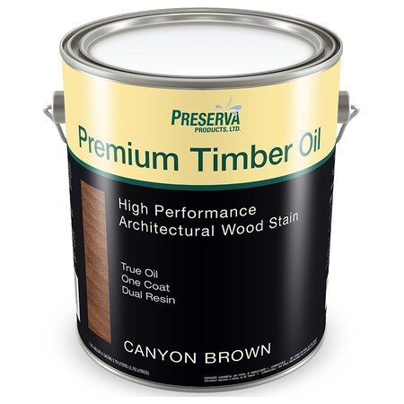Premium Timber Oil Gal Preserva Products, Ltd. Canyon Brown High Performance Architectural Wood Stain 70105