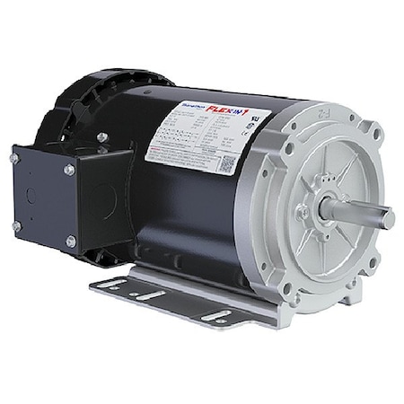Leeson Three-Phase General Purpose Motor, 3 HP, 56HC Frame, 575V Voltage, 3,450 Nameplate RPM 056T34F15676