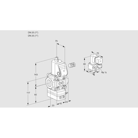 Honeywell Kromschroder VAD125R/NW-100A KS88031992