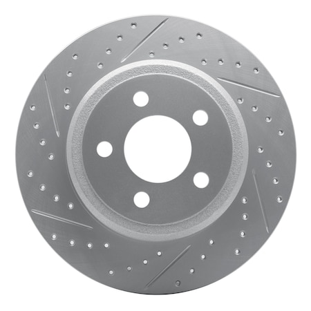 Dynamic Friction Co DFC Geoperformance Rotor - Drilled and Slotted 830-03052L