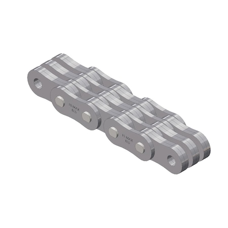 Senqcia Hi-Max Riveted Leaf chain, 100 ft OAL, 5/8 in Pitch, Carbon Steel BL546HMR100