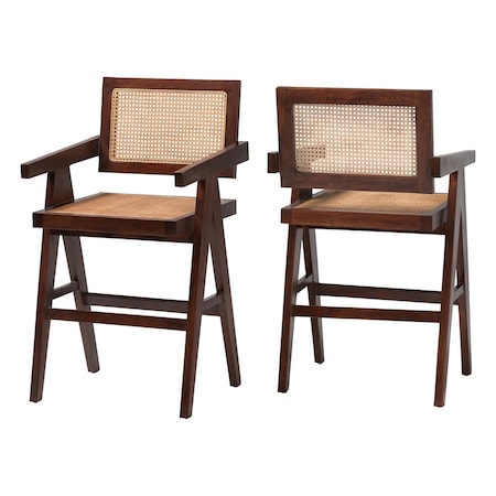 Bali & Pari Kresna Natural Rattan Counter Stool 260-2PC-13892-ZORO