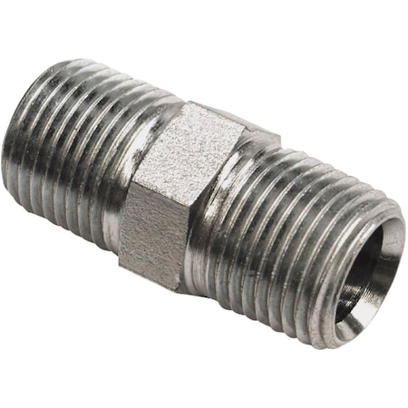 Apache 1/2'' Male Pipe x 1/2'' Male Pipe Straight Hydraulic Hose Adapter 39035452