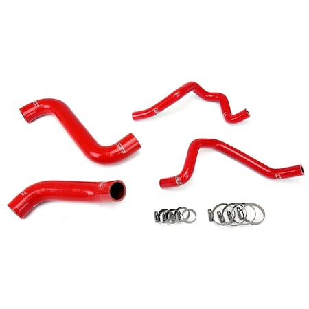 Hps Performance High Temp Reinforced Silicone Radiator and Heater Coolant Hose Kit, Red,  57-1811-RED