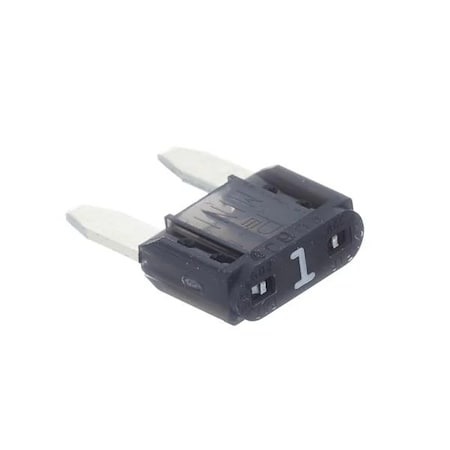 Eaton Bussmann series ATM blade fuse, Corrosion resistance, 1A, Non Indicating, Black, 5PK ATM-1