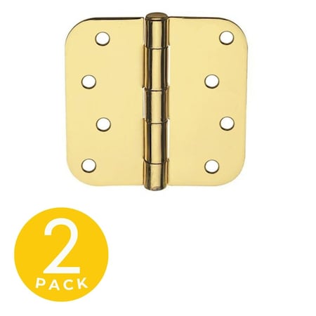 Global Door Controls 4 in Leaf W x 4 in Leaf H, Brass CP4040-5/8-US4-M