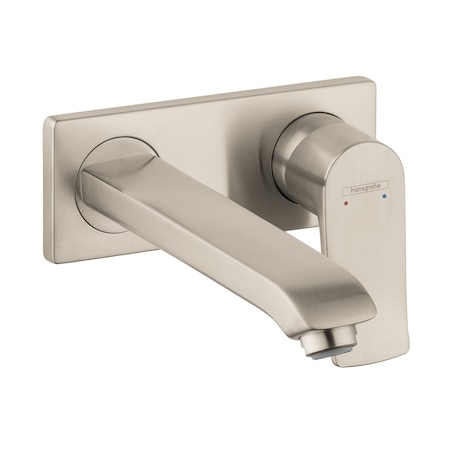 Hansgrohe Metris Wall-Mounted Single-Handle Faucet Trim, 1.2 GPM in Brushed Nickel 31086821
