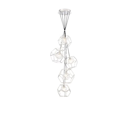 Eurofase Kenmore Transitional LED Pendant, 1-Light, 400 Lumens, Gold/Gold 35903-017