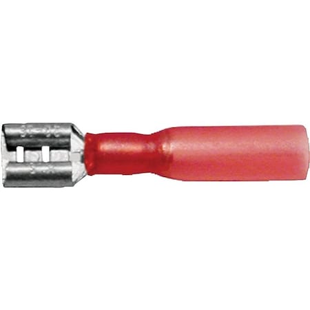 Calterm Connector, 22 to 18 AWG Wire, Copper Contact, Red 65741