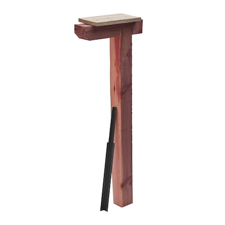 Solar Group Architectural Mailboxes 43.3 in. Natural Red Cedar Mailbox Post DPK000AM