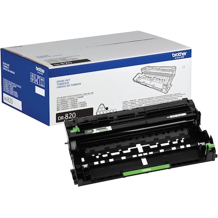 Brother Brother DR820 Drum Unit - Laser Print Technology - 30000 - Black - OEM - 1 Each DR820