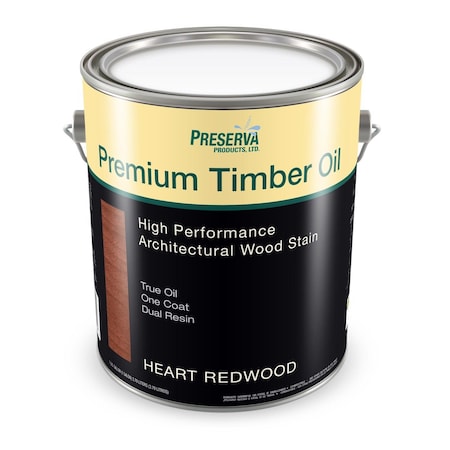 Preserva Wood Premium Transparent Matte Heart Redwood Oil-Based Alkyd Penetrating Timber Oil 1 gal 70104