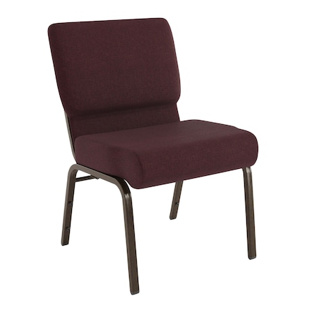 Flash Furniture Plum Fabric Church Chair, PK4 4-FD-CH0221-4-GV-005-GG