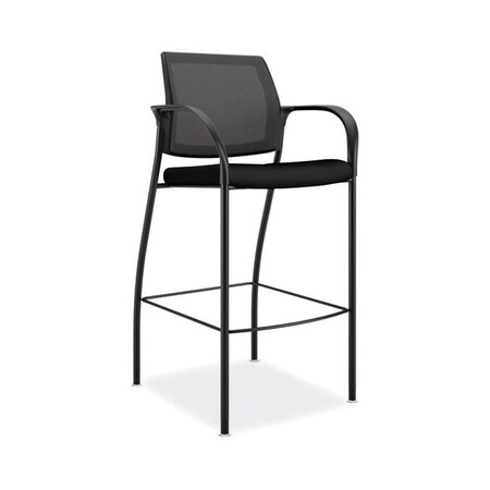 Juki Furniture Cafe Height 4Leg Stool with Arms, Black JU525453