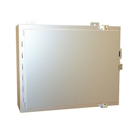 Hammond Clamps Electrical Enclosure, 16 in H, 6 in D, 20 in W, 12, 13, 3R, 4, 4X, Stainless Steel 1418N4SSCR6