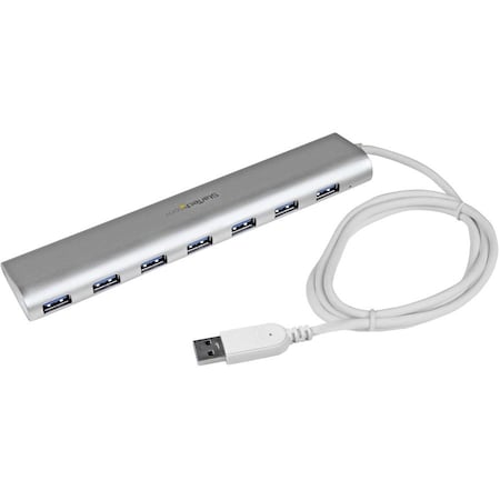 Startech.Com 7-Port USB Hub, USB A to 7x USB-A Ports, USB 5Gbps, Self-Powered, Portable Laptop USB 3.0 Hub ST73007UA