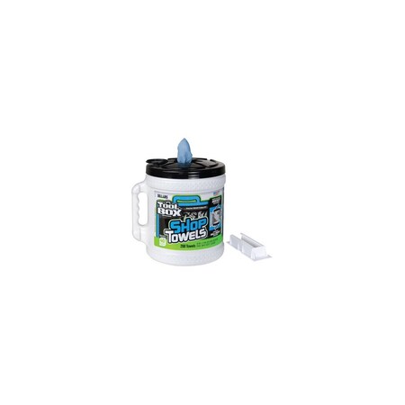Toolbox Blue Shop Towels, Big Grip Dispenser Bucket, 200-Ct. 5520801