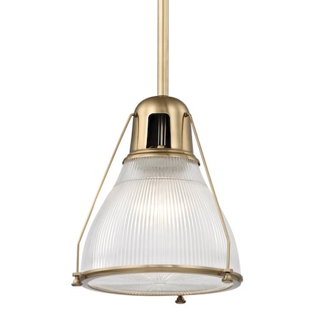 Hudson Valley Lighting Haverhill 1 Light Pendant 12 In. Aged Brass 7311-AGB