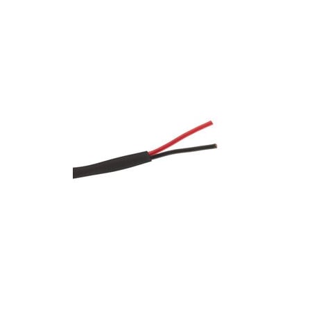 Cable Wholesale Plenum Speaker Cable, Black, Pure Copper, 16/2 (16 AWG 2 Conductor), 65 Strand, CMP, 11G2-02222SF