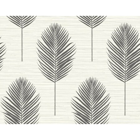 A-Street Prints Bali Black Fern Wallpaper 2988-70210
