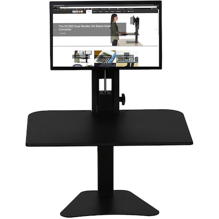 Victor Technology Sit-Stand Desk Converter, Includes Steel Base & Desk Surface DC300